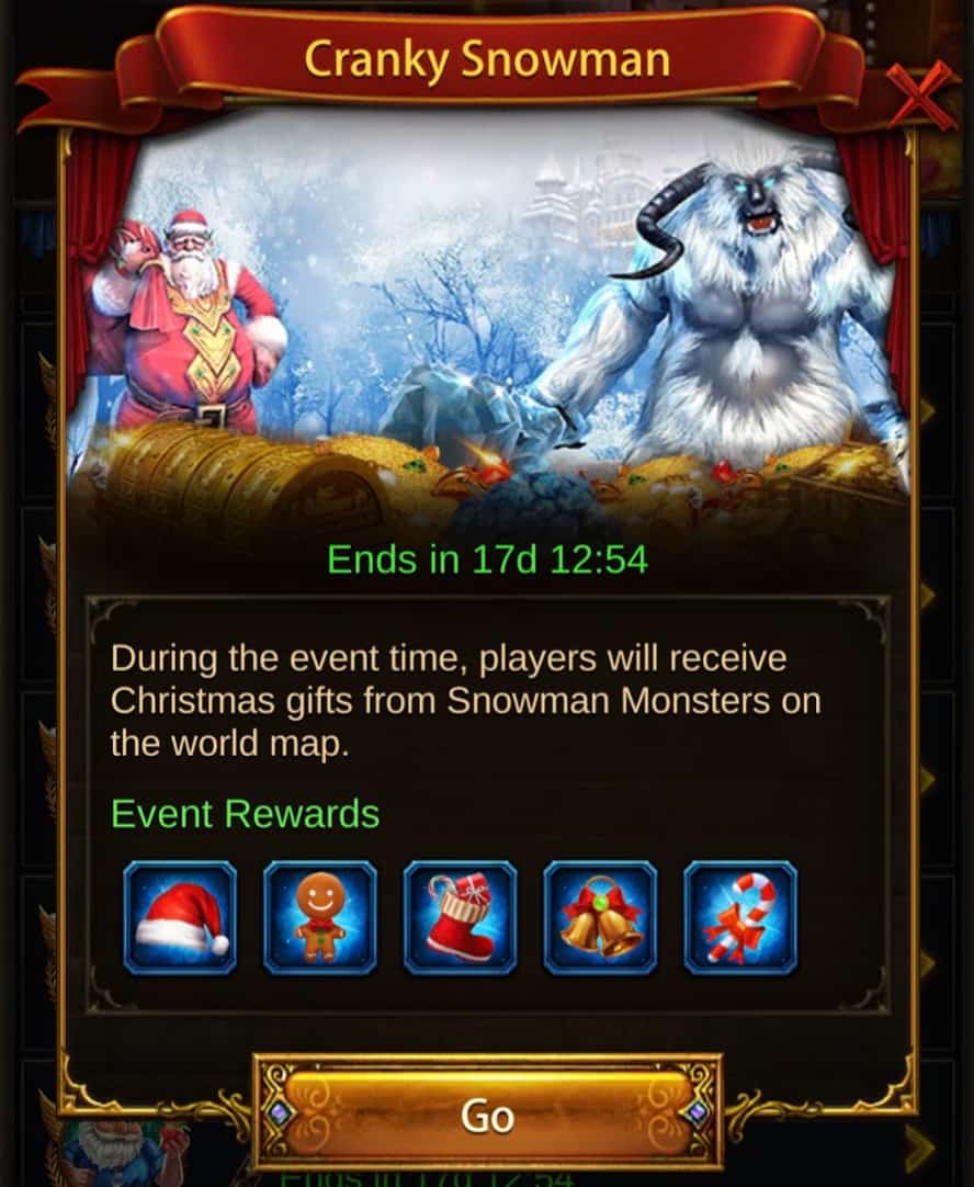 Evony Christmas Event Guide - The Cranky Snowmen Event