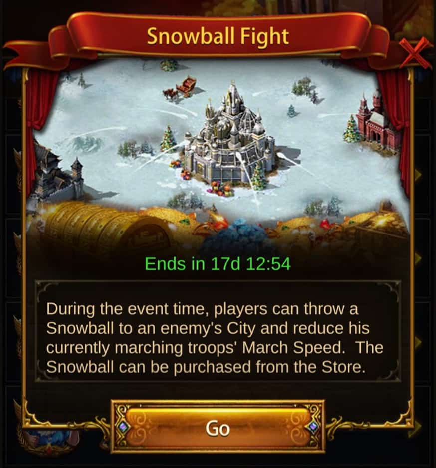 Evony Christmas Event Guide - Snowball Fight