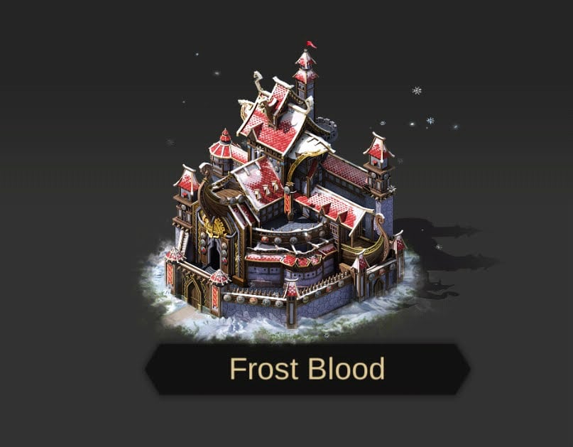 evony guide to arctic barbarian invasion event - Frost Blood Castle Decor