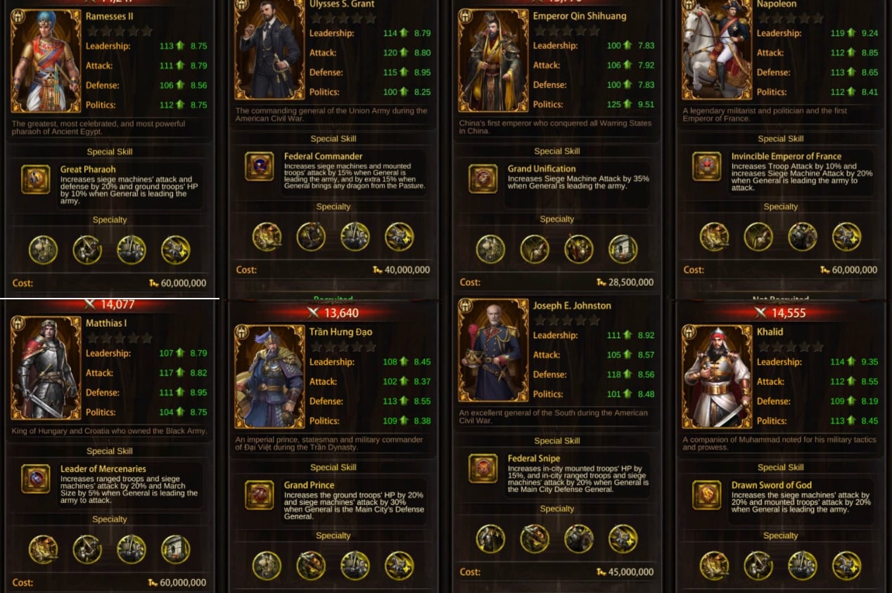 Image of evony guide: best siege generals