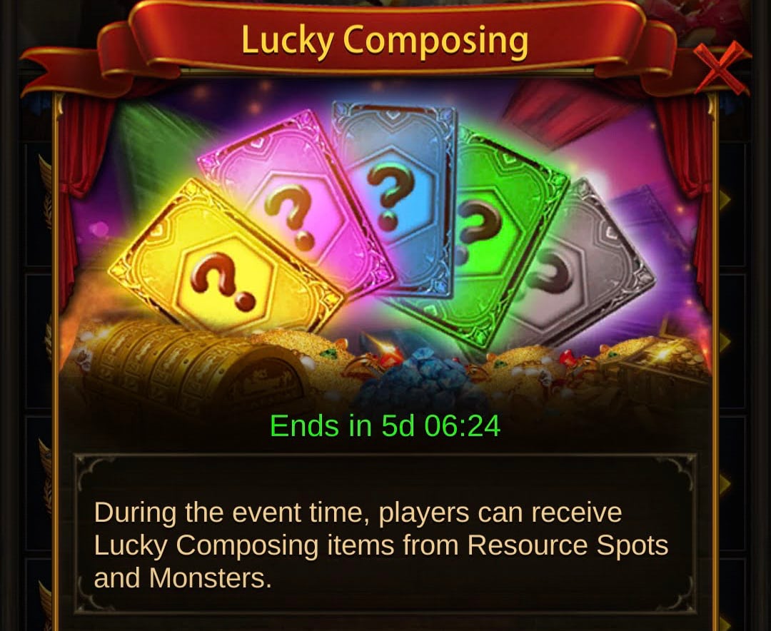 Image of evony guide: lucky composing event