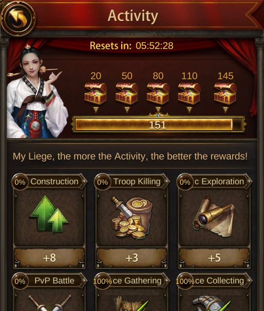 evony tkr guide top beginner mistakes - Get the 5th Activity Chest for a Chance to get Epic Historical Generals