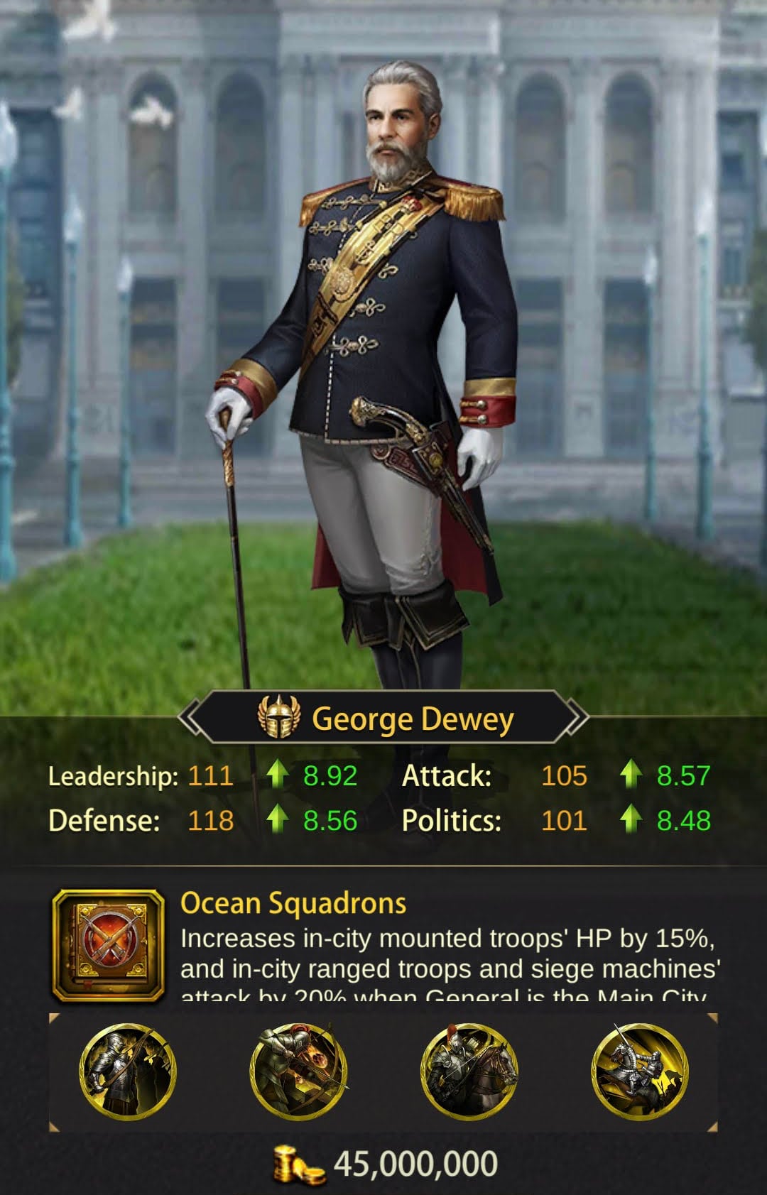 George Dewey Evony Generals Evony TKR Guide George Dewey Evony Generals Evony TKR Guide