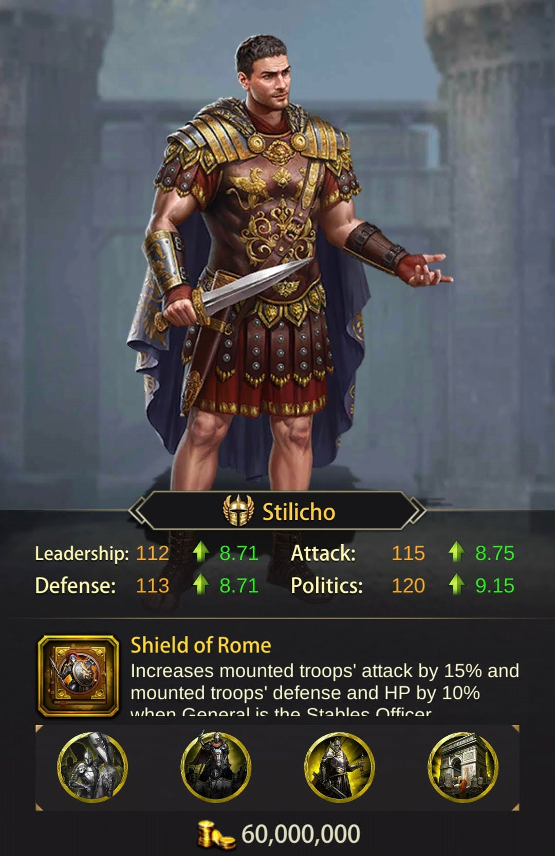 Image of Stilicho in Evony The King's Return