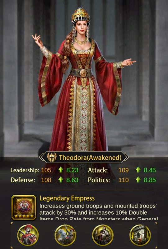 Image of Theodora in Evony The King's Return